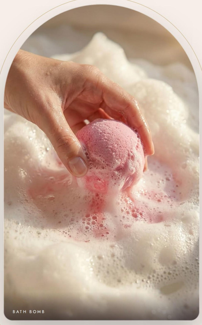 Köpükler içinde el yapımı Auragua bath bomb